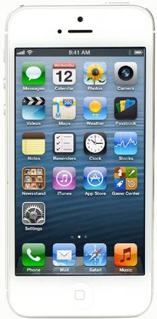 Смартфон Apple iPhone 5 64Gb White & Silver - Курганинск